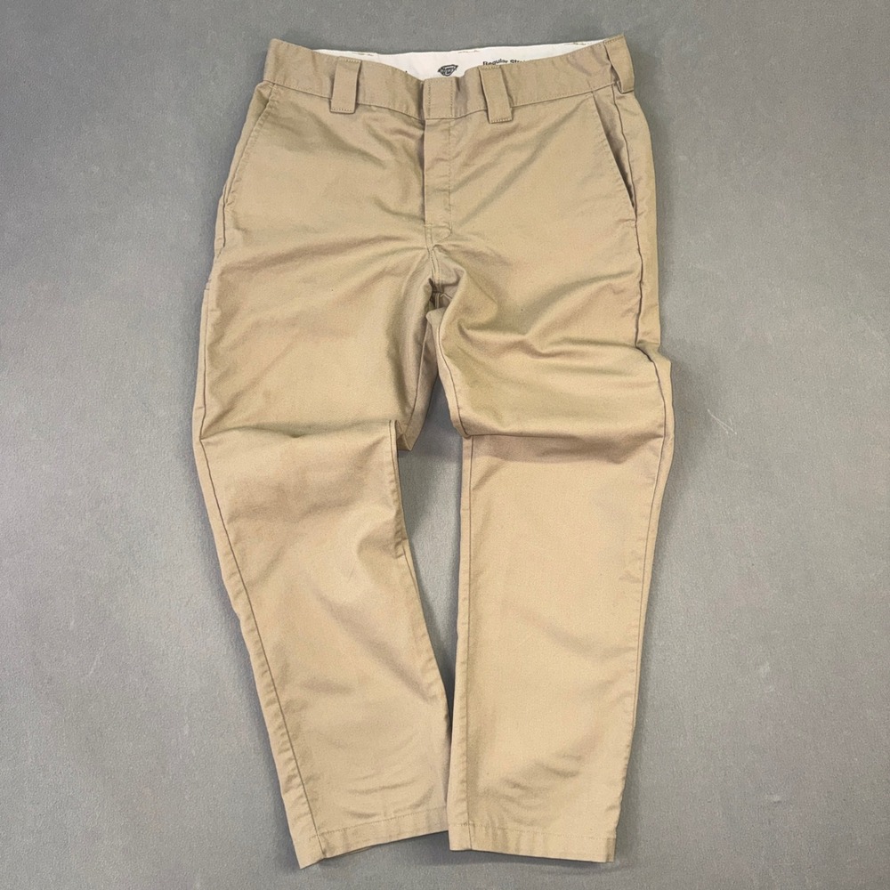 Dickies Flex Regular Straight Fit Work Pants Khaki WP596DS 36x30